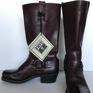 FRYE Harness 12R Engineer Boots in Plum - NWT!